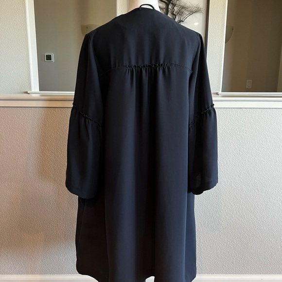 H&M FLOUNCE SLEEVED COAT - SMALL - Picture 2 of 8